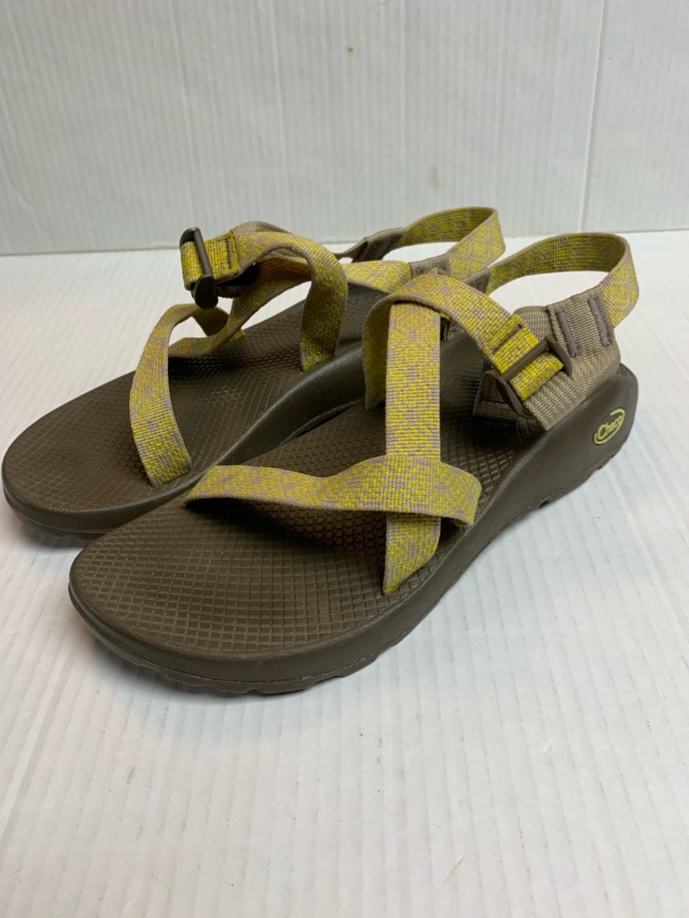 Chaco Z Cloud Sport Yellow Adjustable Sandals Size 10